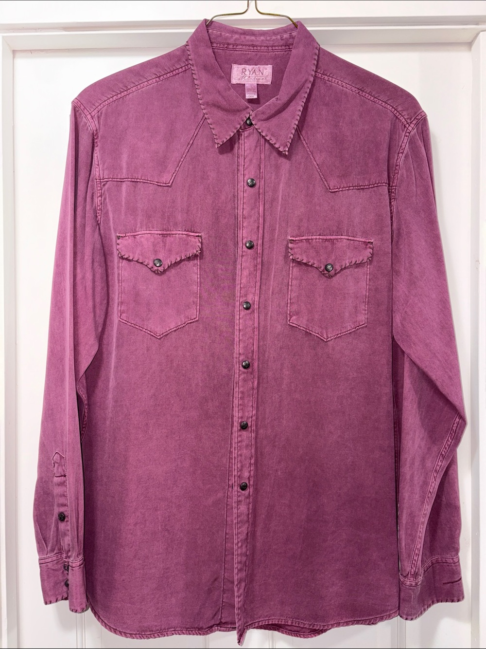Men’s Ryan Michael Silk Western Shirt
